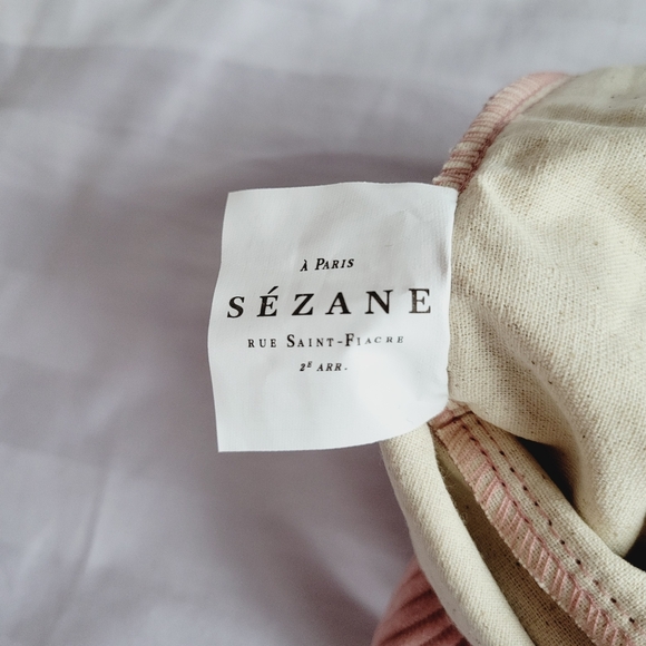 Sezane Pink Corduroy Tote Bag - Picture 6 of 9